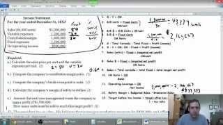 Cost Volume Profit Analysis  Part 1  The Basics  Management Accounting [upl. by Brien]