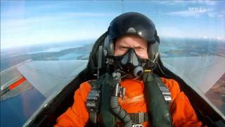 RNoAF F16 BM low level flying in Norway [upl. by Whitnell]