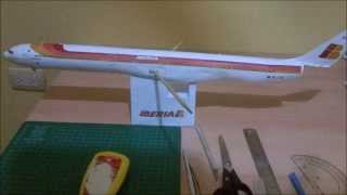 Iberia A340600 Papercraft [upl. by Anileh]