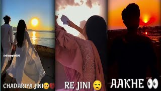 CHADARIYA JINI RE🥺JINI AAKHE👀BHINI YE BHINI💔SAD LOVE STATUSWHATSAPP STATUSAESTHETIC VIDEO [upl. by Ramiah136]