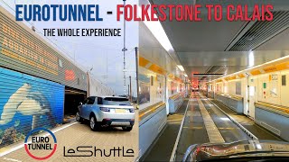 Eurotunnel  Folkestone UK to Calais France  Vehicle Train 2023 [upl. by Wendolyn]