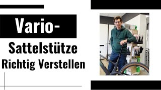 So verstellst du deine Vario Sattelstütze richtig Einstellung und Bedienung [upl. by Neb]