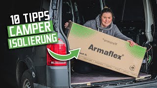 10 Tipps zur Isolierung eines Campervans  Armaflex [upl. by Jolie]