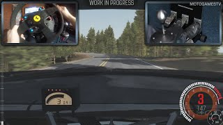 DiRT Rally WIP PS4  Peugeot 208 T16 Pikes Peak Gameplay Wheel amp Pedal Cam [upl. by Naliorf539]