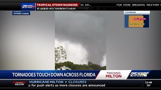 Estimated 170 tornado warnings issued in Florida ahead of Hurricane Milton [upl. by Samalla]