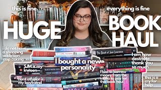 HUGE Book Haul revealing my NEW PERSONALITY [upl. by Llewol]