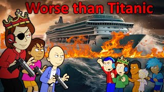 The Troublemakers Causes a Terrorism on a Cruise ShipShip CapsizesSinks [upl. by Jacklin218]