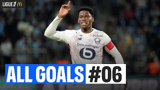 TOUS LES BUTS de la 6ème journée  Ligue 1 McDonalds 2425 [upl. by Analed]