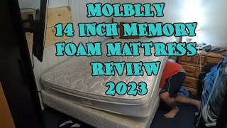 Molblly 14 Inch Memory Foam Queen Mattress Review Molblly mattress memoryfoammattress canada [upl. by Nongim]