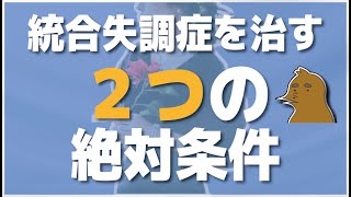 統合失調症を治す方法２つの絶対的条件 [upl. by Tova]