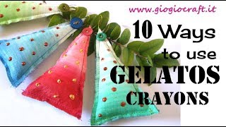 10 Creative ways to use Gelatos crayons [upl. by Lewak796]