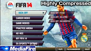 FIFA 14 PPSSPP English Version Gameplay HD [upl. by Desmond597]