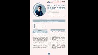 JURNAL LENGKAP MOOC PPPK F4 2023 [upl. by Hceicjow703]