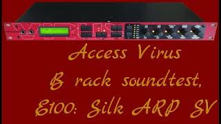 Access Virus B rack Soundtest Part 1 ARP amp Bass [upl. by Nawud]