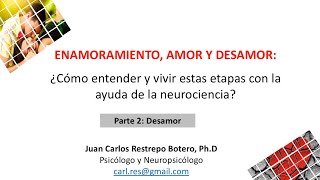 Enamoramiento Amor y Desamor ¿Cómo entenderlas y vivirlas con la ayuda de la neurociencia PARTE 2 [upl. by Jair]