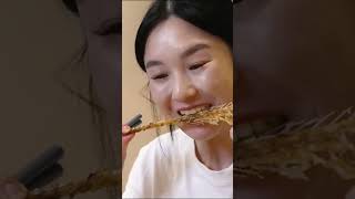 Hamzy Mukbang Charcoal grilled fish salted octopus shorts [upl. by Reahard813]