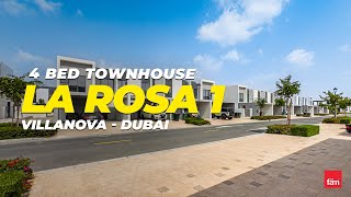 Amazing 4 Bed  Maid Townhouse in La Rosa 1 Villanova  Dubai [upl. by Lazes]