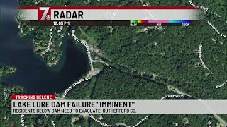 Lake Lure Dam ‘failure imminent’ evacuations ordered [upl. by Dixie]