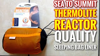 Sea to Summit Reactor Sleeping Bag Liner First Look Review [upl. by Stanway110]