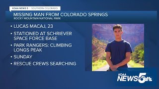 Colorado Springs Space Guardian missing in Rocky Mountain National Park [upl. by Zeph]