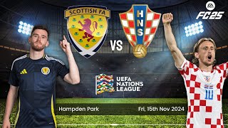 EA FC25 Scotland vs Crotia  UEFA Nations League 202425 [upl. by Navada]