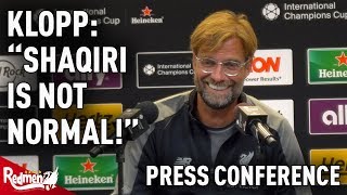 quotShaqiri Isnt Normalquot Klopp Press Conference  Man Utd 14 Liverpool [upl. by Einomrah]