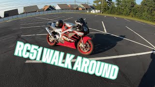 HONDA RC51 WALKAROUND [upl. by Senga]