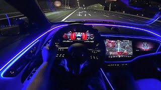 The New Mercedes E Class 2024 Test Drive at NIGHT [upl. by Conlan]