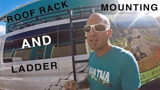 Mounting an Aluminess Roof Rack and Ladder on a Ford Transit [upl. by Joselow]