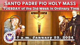 Catholic Mass Today Live at Santo Padre Pio National Shrine  Batangas 23 Jan 2024 7am [upl. by Riley]