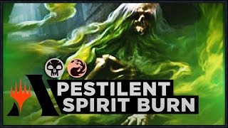 Pestilent Spirit Burn  Ravnica Allegiance Standard Deck MTG Arena [upl. by Lsil448]