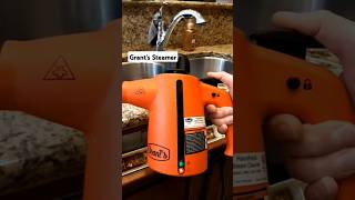 Grants Handheld Steamer vs extremely dirty soap tray [upl. by Dorrehs]