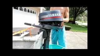 2 stroke yamaha 4 hp outboard [upl. by Kreiner]