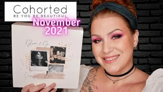 UNBOXING COHORTED NOVEMBER LUXURY BEAUTY SUBSCRIPTION BOX  WORTH £260 [upl. by Dorina]