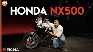 Honda NX500  Erede della CB500X alza lasticella per un uso a 360° Live da EICMA 2023 [upl. by Aruon596]