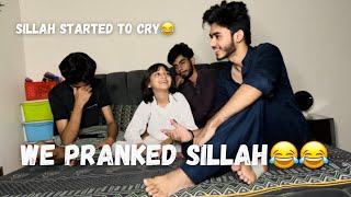 ibi Sheikh  SILLAH KE SATH KIYA HORROR PRANK😂 SILLAH NE RONA START KARDIA😂 VLOG [upl. by Delorenzo]