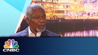 Kofi Annan  The CNBC Conversation  CNBC International [upl. by Worrad22]