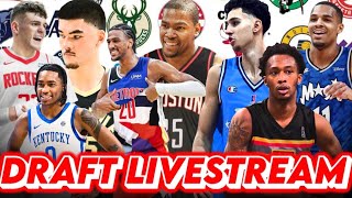 🔴 2024 NBA DRAFT DAY LIVESTREAM I 2024 NBA Draft Night Trades and Analysis ahead of the NBA Draft [upl. by Cirdahc341]