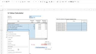 How to calculate UValues for a wall with my simple and FREE U Value calculator spreadsheet [upl. by Ellehsar]