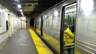 BMT Franklin Ave Line R68 Franklin Shuttle Train at Botanic Garden [upl. by Antonietta]