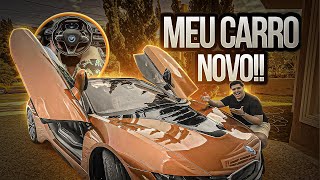 COMPREI MEU PRIMEIRO CARRO A ÚNICA BMW i8 ROADSTER DESSA COR NO BRASIL [upl. by Akinna]