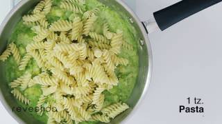 Receta Pasta al Pesto con Pollo y Coliflor [upl. by Airet396]