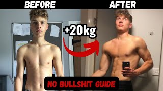 NO BULLSHT GUIDE How I went from Skinny to Muscular FAST [upl. by Herald]