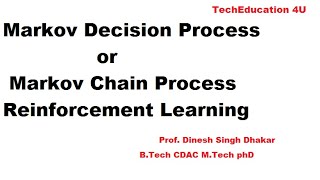 Markov Decision Process reinforcement learningMarkov Chain Process reinforcement learning [upl. by Bea358]