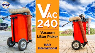 VAC240 Setup Vacuum Litter Picker  HAR International [upl. by Notloc134]