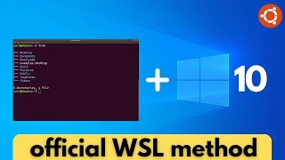 How to Install Linux on Windows 10 Official Method [upl. by Eilzel869]