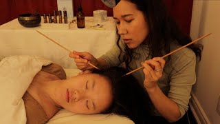 ASMR Scalp Check Massage amp Acupressure Real Person [upl. by Nibor]