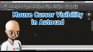 How to change the mouse cursor visibility in Autocad [upl. by Yttocs343]