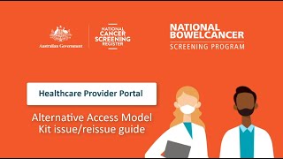 Healthcare Provider Portal walkthrough guide – 5 How to issue a bowel cancer screening kit [upl. by Territus]