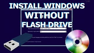 Install Windows WITHOUT USB flash drive or CD 2 ways to reinstall Windows 10 81 7 [upl. by Ahsikit569]